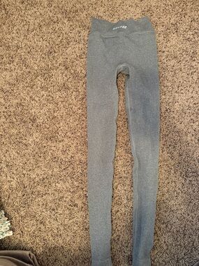 Blue Gray Seamless High-Waist leggings (matching active top sold separate)